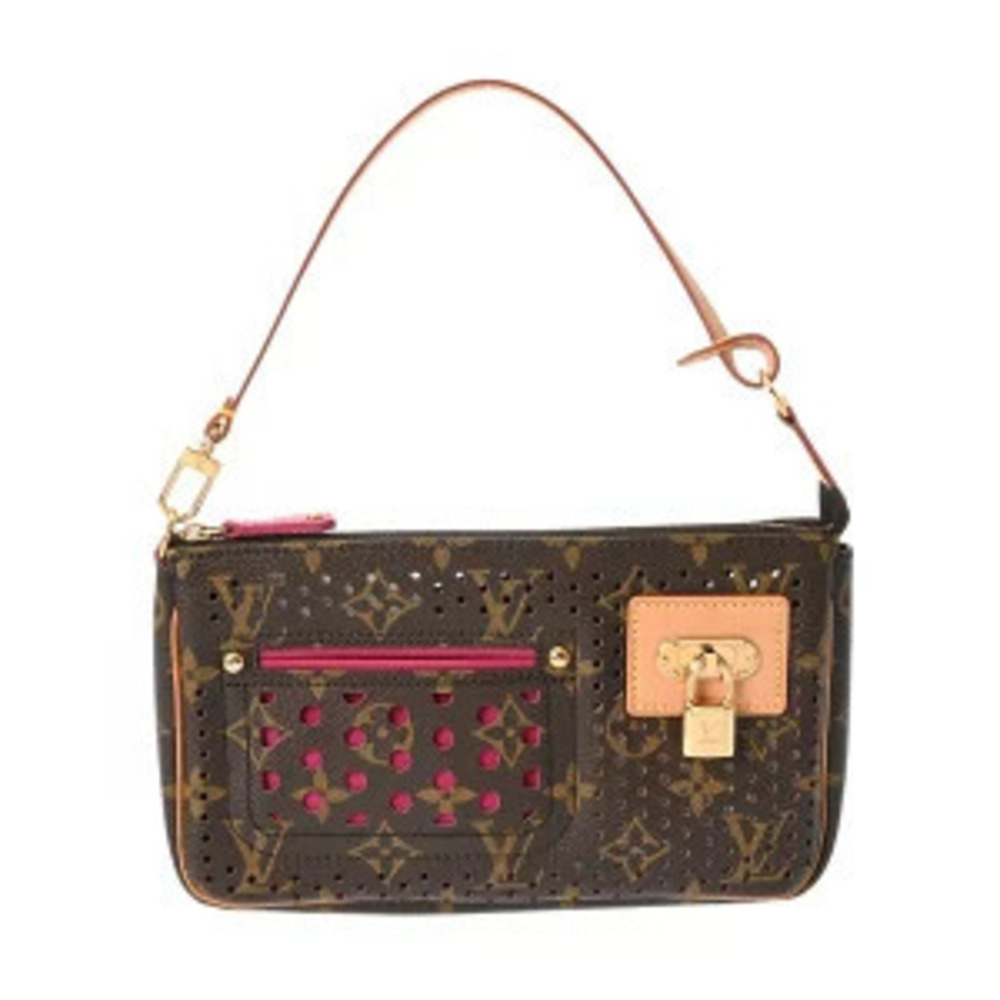 Louis Vuitton Monogram Pochette Accessoires Fuschia Pink Perfo Accessory Pouch